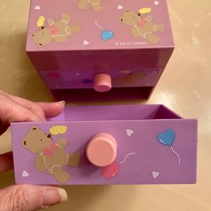 Sanrio Vintage 1987 Bears | Lilac Purple Box for Jewelry and/or Trinkets | Retro